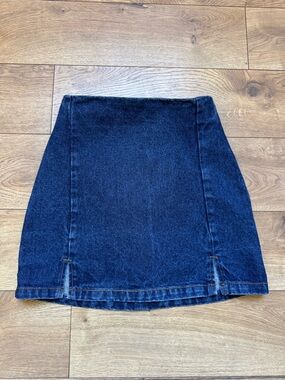 Brandy Melville Dark Blue Denim Mini Skirt